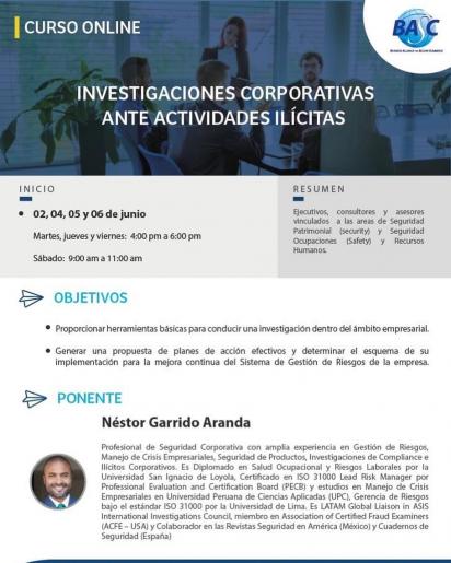 Investigaciones Corporativas ante Actividades Ilícitas