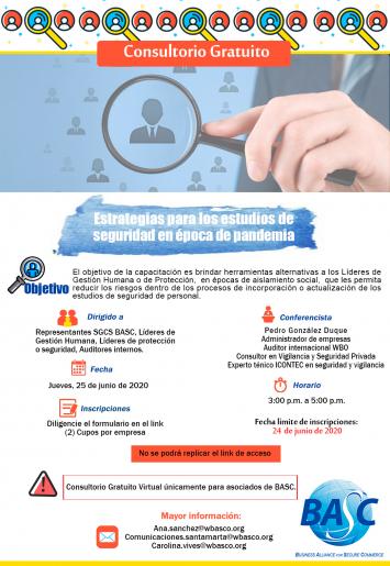 Estrategias para los Estudios de Seguridad en Época de Pandemia