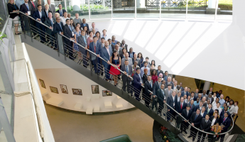 Group of participants to the 7th Knowledge Academy for Customs and Trade at the headquarters of World Customs Organization in Brussels, Belgium.