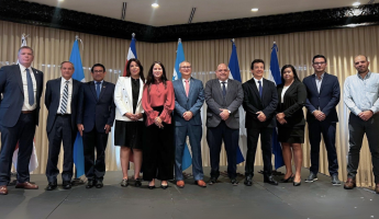 From left to right: Mr. Dan Purtell, BSI / SCAN; Carlos Ochoa, CTPAT–CBP; Víctor Pérez, SAT Guatemala; Rosa Ávila, DGA Dominican Republic; Victoria Navas, AEO – Honduras Customs; Luis Renella, WBO; Luis Hernández, AHACI; Walter López, Smart Security Solutions / BASC Colombia; Olga Ruiz, Panama Customs; Harold Leiva, Ministry of Finance – Costa Rica; and Julio Cantu, Aduanapp. 